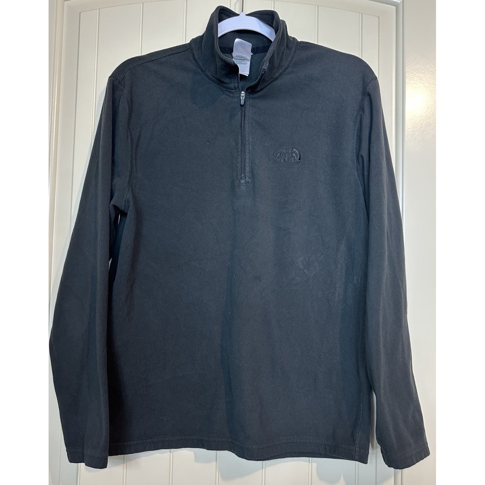THE NORTH FACE Mens Zip‎ Neck Fleece Jumper pullover lightweight sz M